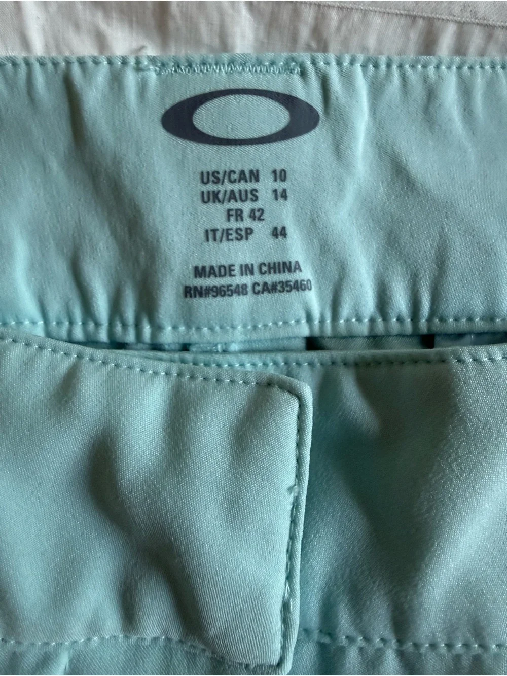 Oakley Women's Mint Green Golf Bermuda Shorts